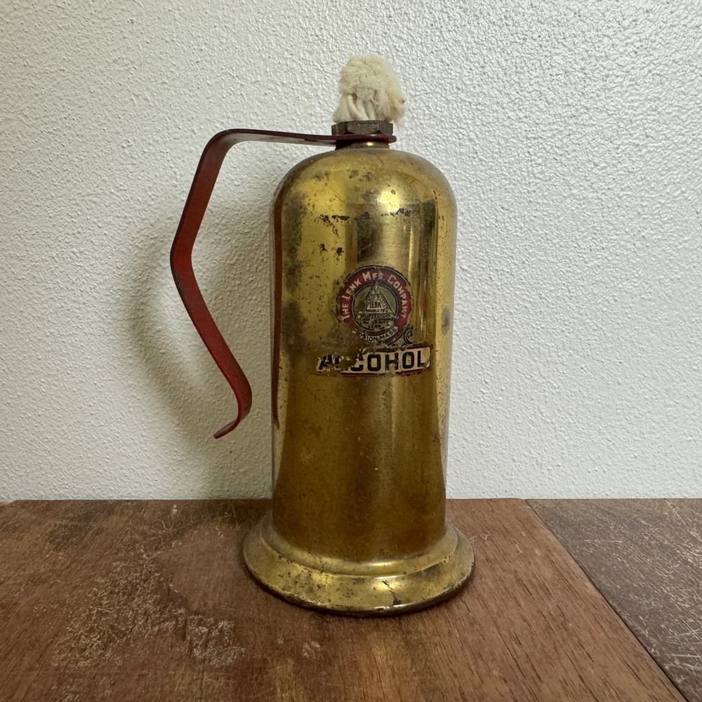 Link Manufacturing Alcohol Solid Brass‎ Blow Torch INCOMPLETE Man Cave Decor